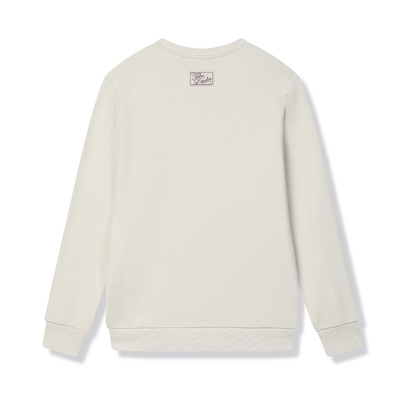Fila X Études Heartbreaker Fashion Versatile Trendy Casual Pullover Sweatshirt Men Sweatshirt Antelope-White F11M516202FIV