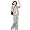 2025 Summer Fashion Sportswear: Casual Two-Piece Jacket Set for Middle-Aged and Elderly Women