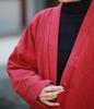 Retro Quilt Cotton Linen Jacket with Handmade Frog Buttons for Women