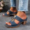 Women Summer Lightweight Hollow Sandals Fashion Chunky Heel Open Toe Slippers Female 2026 Casual Outdoor Slides Shoes Size36 43