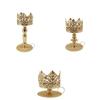 Vintage Crown Candle Holder Electroplated Iron Royal Decor for Wedding/Home Antique Gothic Centerpiece