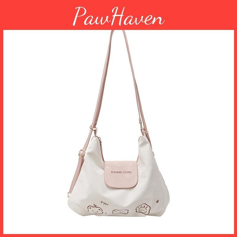 Bear Pattern Single Shoulder Underarm Bag Large Capacity Handbag Gift Backpack