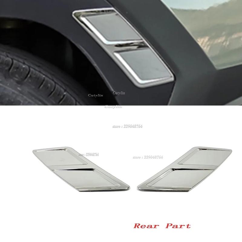 Pour Hyundai Tucson NX4 - 2024 Fibre de Carbone Avant Arrière Passage de Roue Sourcil Garniture Flanc de Carrosserie Garde-boue Encadrement Accessoires Style Voiture