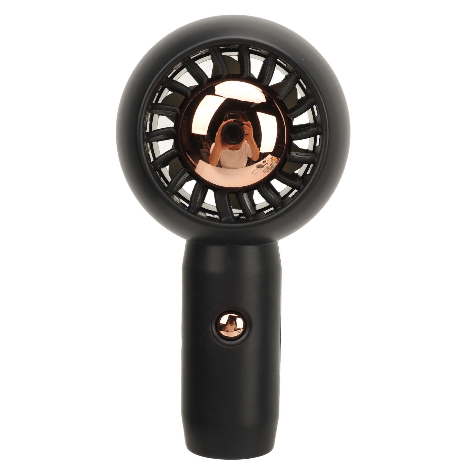 

Handheld Mini Fan Quiet USB Charging 3 Speeds Small Portable Fan for Travel Camping Shopping Black чёрный