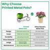 Cycle-Shaped Metal Plant Stand for Indoor & Outdoor Use, Metal Cycle Flower Vase, Decorative Iron Planter Pot Holder