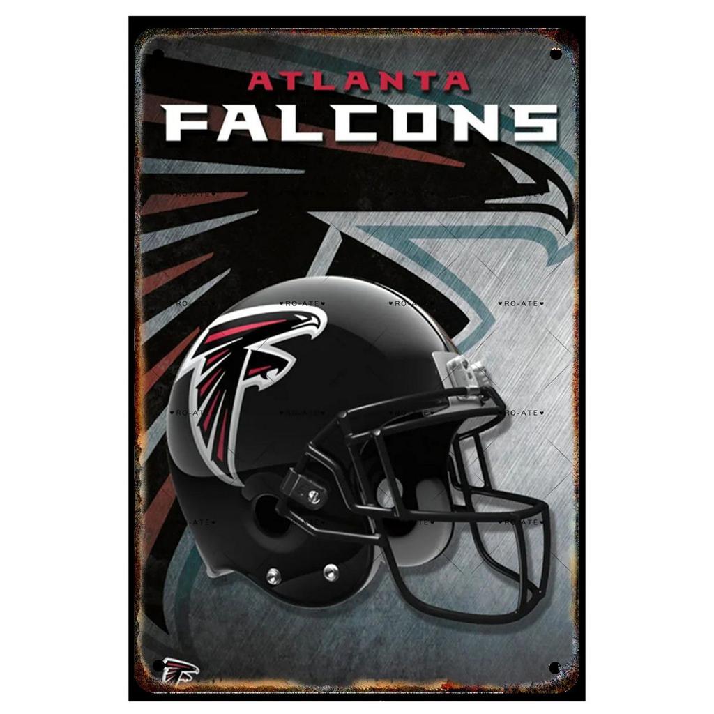 Football Helmets Metal Tin Signs Wall Decoration Plaque Vintage Art Poster Iron Painting for Man Cave Home Cafe Garden Club Bar