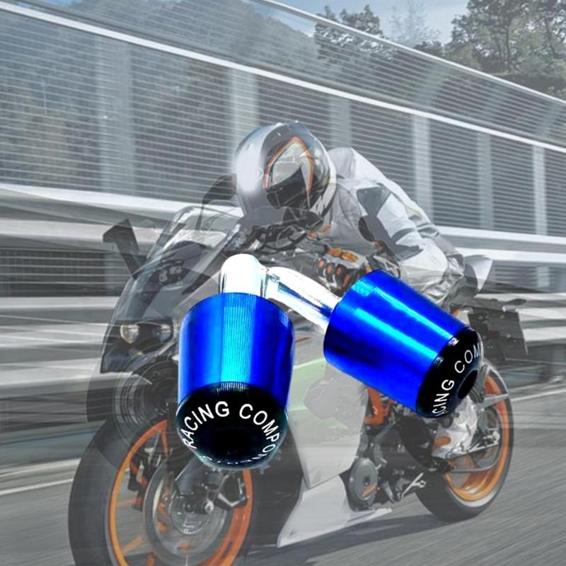 Universal Motorcycle Handlebar End Plugs Non Slip Surfaces High Effect Resistance Aluminum Weather Resistant Handle Plugs