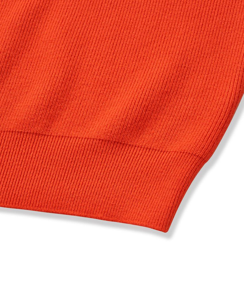 CUZNELLO Soft Saddle Crewneck Knit_Grapefruit