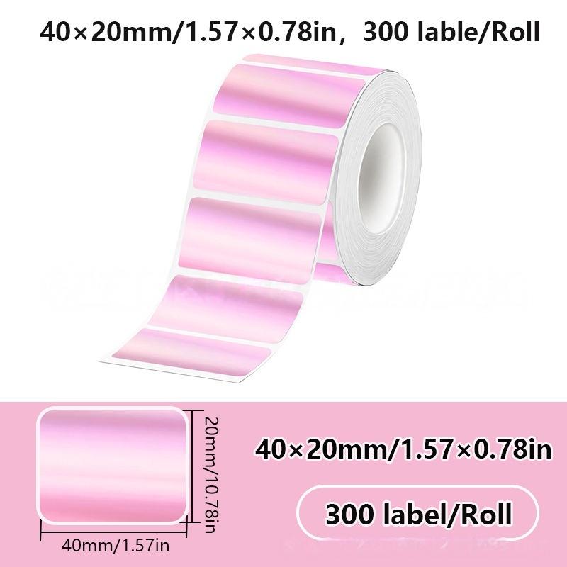 1 Roll Laser-Color Silver/Matte Silver Labels Thermal Transfer Printing Paper Round Square Sticker For M110 Printer For Phomemo