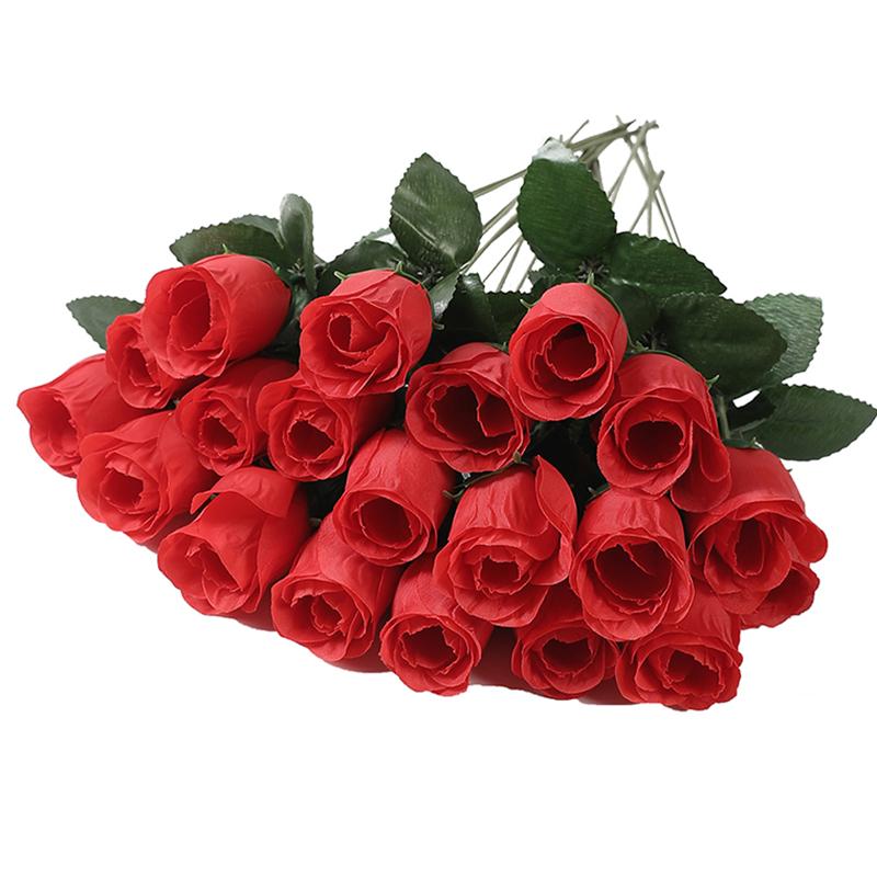 10/20Pcs 30cm Rose Artificial Flowers Bouquet Silk Fake Flower for Home Decor Wedding Party Decoration Valentine's Day Ornament