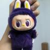 Labubu Plush Toy,Clothes Can Be Put on And Taken Off,Purple Little Angel Desktop Decoration Birthday Girl Gifts