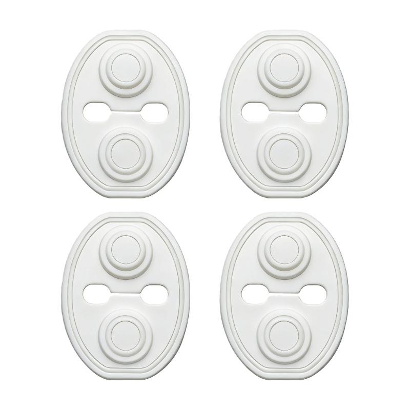 Silicone Car Lock Protectors Absorption Impact Reduction Car Lock Pad Noise Dust Protection Fit Vehicles Easy installs