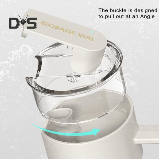 Oil Pot with Handle Large Capacity Food Grade BPA Free Automatic Opening/Closing Transparent Olive Oil Dispenser Bottle