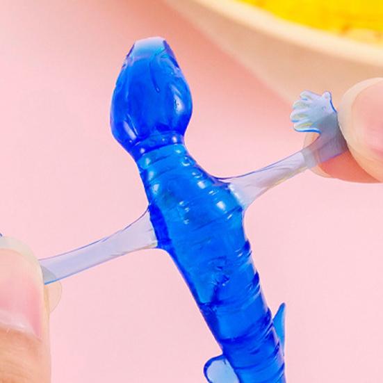 10Pcs Sticky Gecko Toy Anxiety Stress Relief Mini Gecko Stretch Kids Adults Soft Colorful Gecko Toy Party Favors Goodie Bag Stuffer Fillers