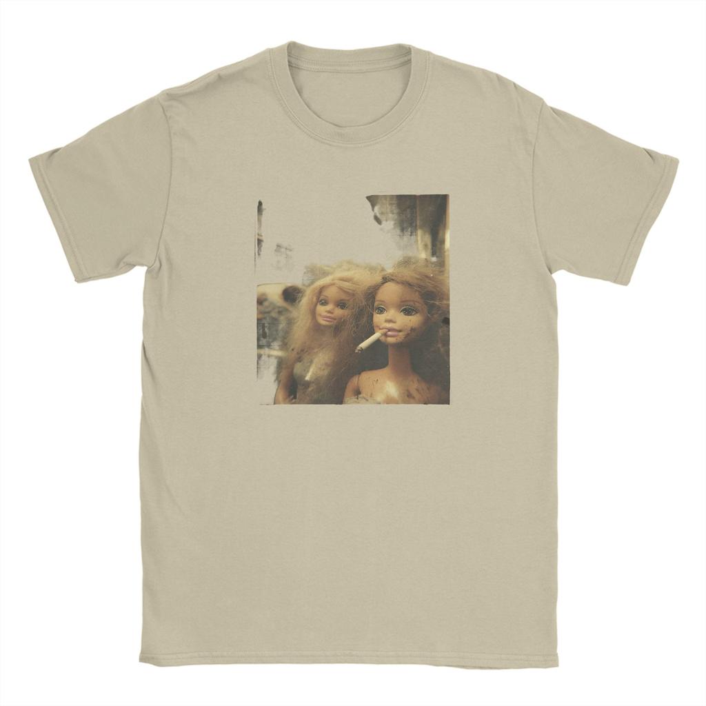Unisex Funny Disgusting Doll Meme T Shirts Pure Cotton Tops Vintage Short Sleeve Crewneck Tees Printed TShirt