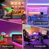 USB Powered RGB Light Strip Static Modes 3 Key Control LED Light Strip Dynamic Modes Color Light TV Background Light