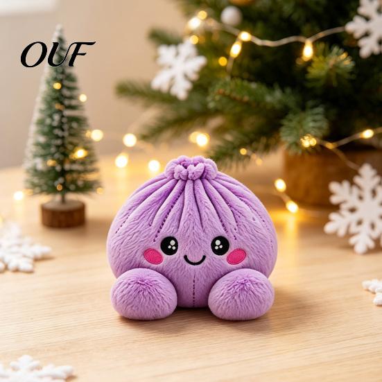 Durable Stuffed Toy Giant Dumpling Pillow, Cute Plush Steamed Bun Stress Relief Squeeze Toy, Decorative Food Slow Rebound Soft Stretch Decompression