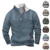 Frühlings- und Herren-Sweatshirt mit Stehkragen ist ein lässiges Outdoor-Pullover-Oberteil