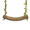 Parrot Swing Toy Bird Swing Bridge Toy Wood Perch Training Stand Stick Holder for Parakeets Ladder Swing Supplies