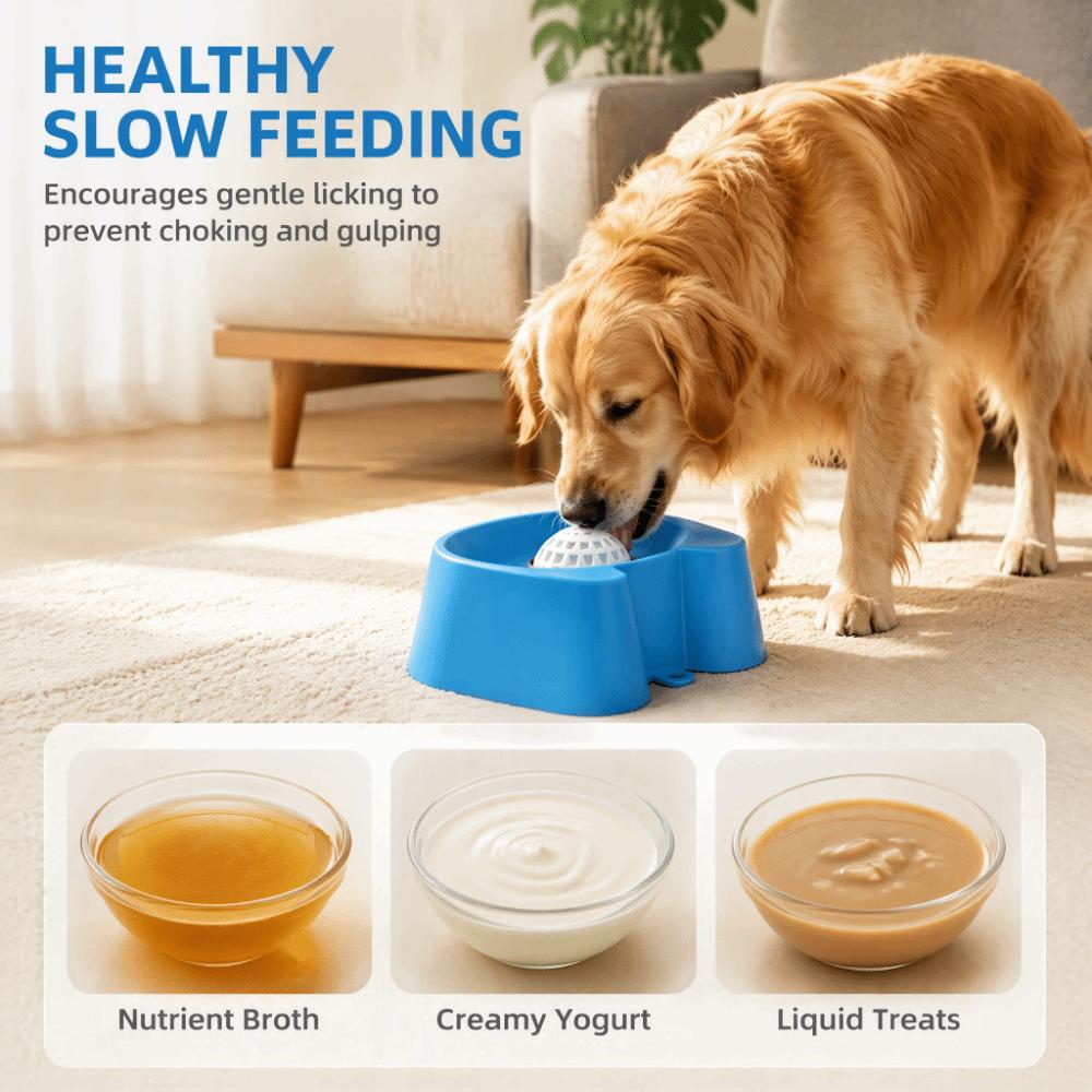 Bite Resistant Dog Licking Bowl Anti Slip Pet Feeding Bowl Creative Dog Treat Bowl  Cat Dog Feeding