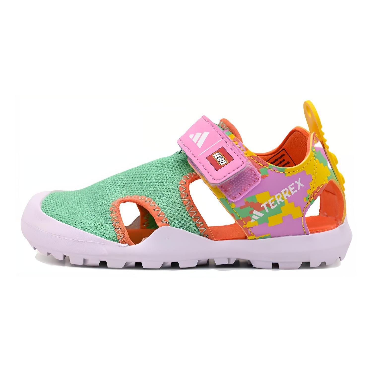 (GS) adidas Terrex Captain Toey J x LEGO Green Glow Orchid Kids HQ5848 EU 35⅔