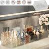 High-End Feeling Makeup Storage Box Multi-grid Transparent Household Lipstick Cosmetics Sorting Box Household Desk Accessories