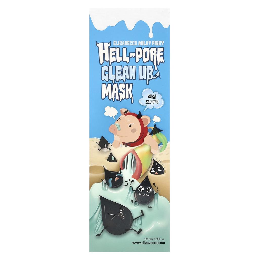 Elizavecca Hell-Pore Clean-Up Beauty Mask, 3.38 Fl Oz (100 Ml)