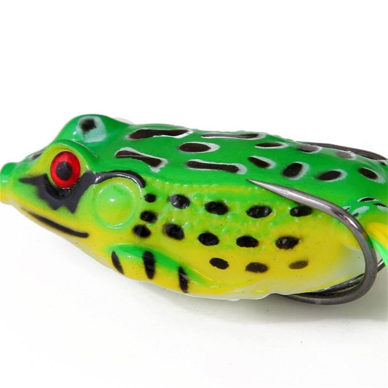 2Pcs Simulated Frogs Fishing Lures with Hook Frogs Lures Soft Tube Baits Reallistic Fishes tail Artificial Lures Enduring