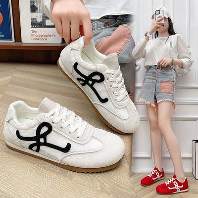 Mesh Breathable German Training Shoes Women's 2025 New Spring and Summer Thin Little White Shoes Sports and Leisure Women's Shoes Forrest Gump Shoes