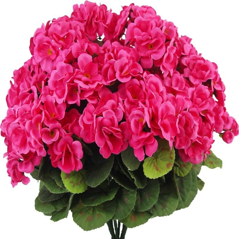 Vibrant Red Artificial Begonias for Home and Event Decor
