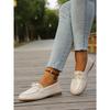 Lazy Single Shoes Women's Bow Soft-soled Shoes 2025 Autumn New Flat Casual Shoes