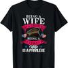 Being a Veteran's Wife Is a Privilege Veterans Day Patriotic T-Shirt