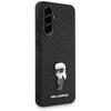 Karl Lagerfeld Fixed Glitter Ikonik Logo Metal Pin Case for Samsung Galaxy A36 Black