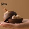 Schreibtisch Aroma Skulptur Mangostan Passiver Öl Diffusor, Holz Ätherisches Kreatives Aromatherapie Nicht Elektrischer Halter Diffusoren, Ohne Strom für Auto Reisen