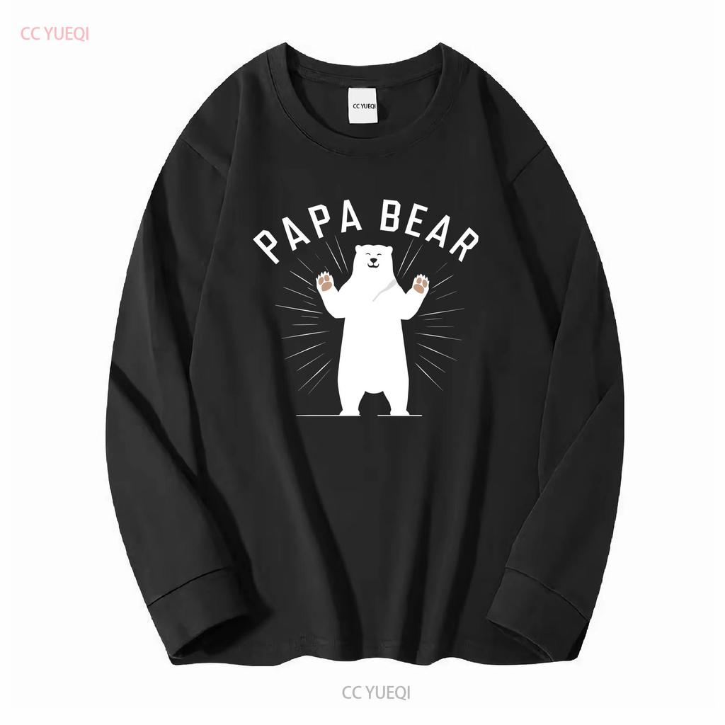 Polar Papa Bear T shirt Lover Fathers Day gift Daddy for Him Father Animal Men Gay Camping Leader long or short sleeves