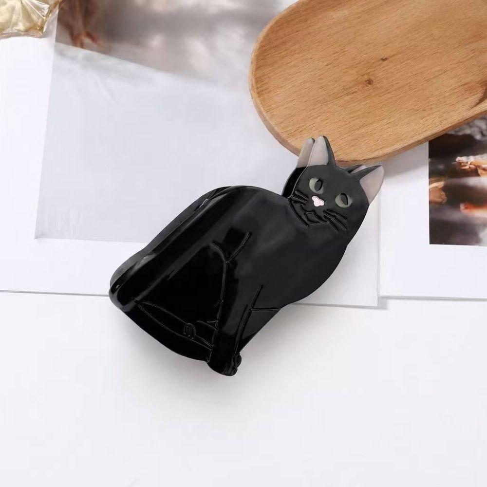 Acetate Material Cat Hair Claw Clip Cartoon Acetate Hair Clips Cute Shark Clip For Women