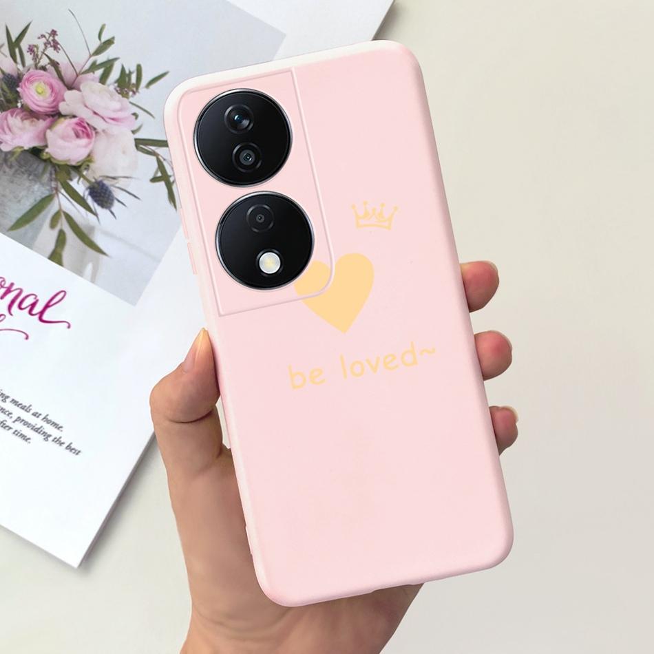 Cool Fashion Moon Printed Case For Honor X7b Candy Color Soft Silicon TPU Shockproof Phone Cases For HonorX7b X 7B 4G CLK-LX2