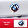 ljqvz9 3Pcs ABS 45mm/74mm/82mm car Front Hood Emblem Trunk Rear badge steering wheel cover Stickers Accessories for mini BMW X3 X4 E36