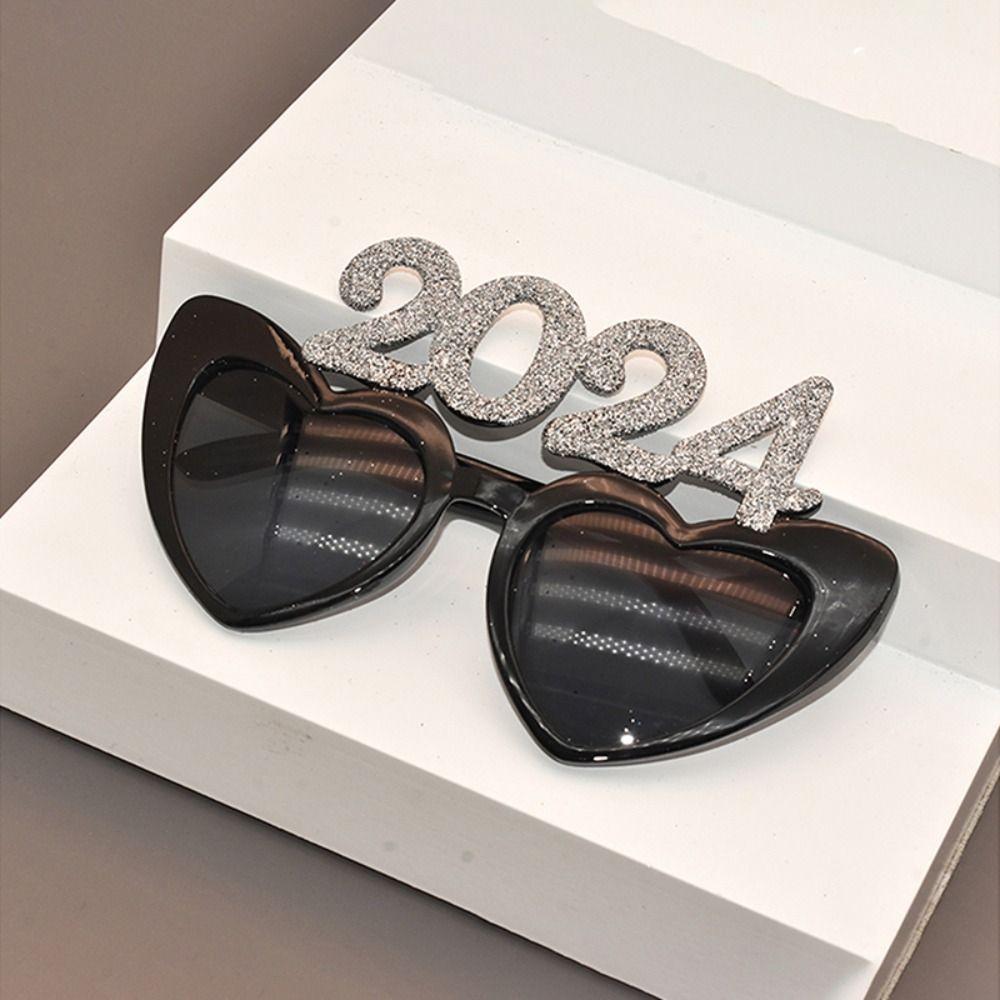 

2024 New Year New Year Party Sunglasses Number 2024 Happy New Year Glasses New Year s Eve silver-C