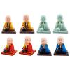 Little Monk Figurine Solar Dancing Toys Nodding Head Dolls Bobble Head Toy Car Ornament Buddha Monks Statue for Desk Home Decor