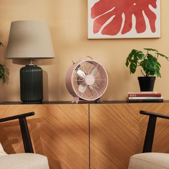 Cecotec Ventilateur de table EnergySilence 400 RetroDesk Pink