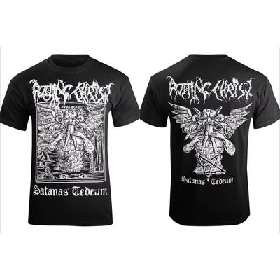 Rotting Christ Satanas Tedeum T-Shirt Men's and Women's Short Sleeve Cotton Tees Retro Hip Hop Rock Band Y2k Tops Men Clothing