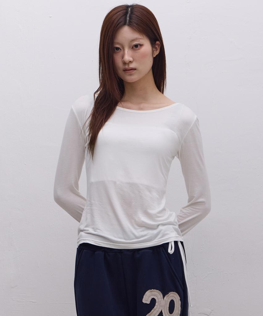 Ebeulisi 23 Logo Long Sleeve (White)