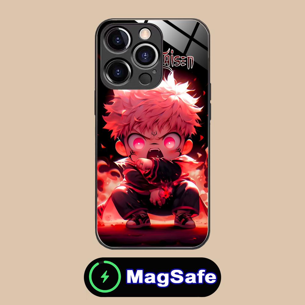 Jujutsu Kaisen Sukuna Mobile Phone Case for iPhone 17 16 15 14 13 12 11 Pro Max Plus Mini MagSafe Glass Colour Cover Cover