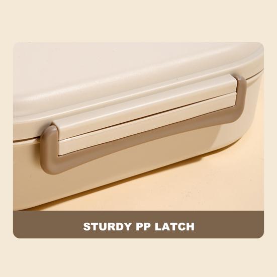 Insulated Lunch Box with Compartments Easy To Clean Stainless Steel Lunch Container Reusable Bento