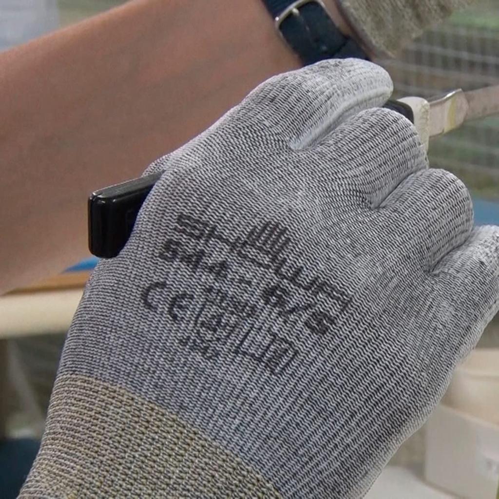 Showaglove Cut-Resistant Gloves No.544 ChemStar Palm FS XS Size Gray 1 Pair × 2-Pack