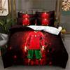 3 Pcs Quilt Cover Duvet Cover Set with Zipper Closure Cri-stiano Ronaldo Bedding Set 1 Duvet Cover and 2 Pillow Shams