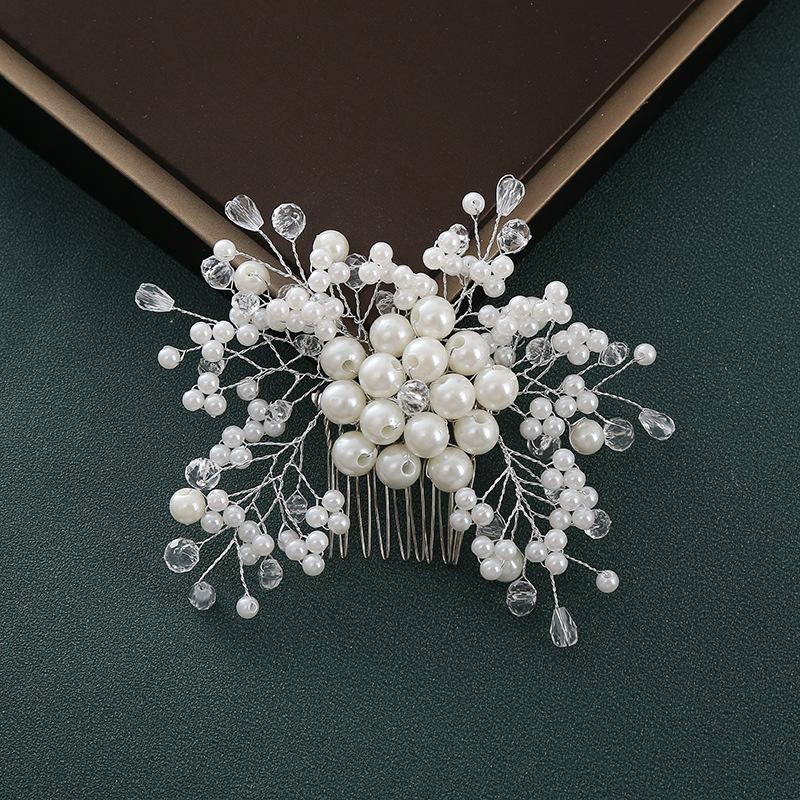 Podoabă de cap de mireasă coreeană ac de păr zână din cristal lucrat manual nuntă accesorii de păr de lux iarnă pană pereche clip lateral