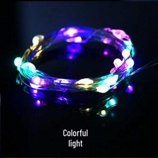 1M Warm White & 2M Colorful LED Fairy Lights for Decorative Starry Sky Bouquets, Birthdays, Christmas, & Wishing Bottles
