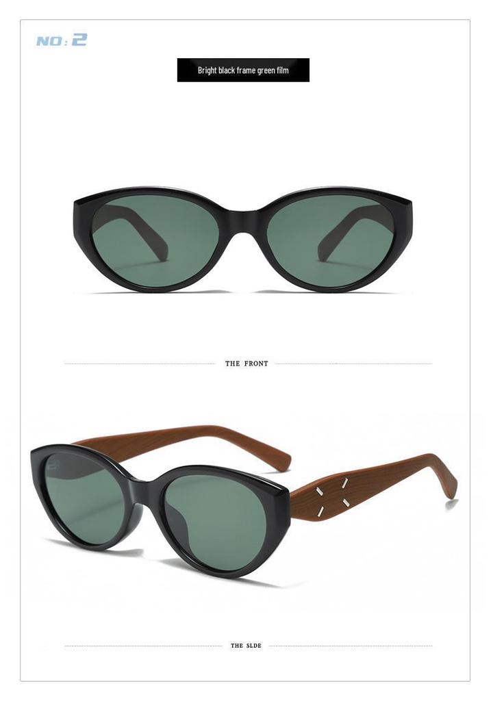 Retro Cat Eye Polarized Sunglasses - Concave Style, Anti-Glare Women's High-End Design